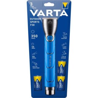 Varta 18629 Outdoor Sports F30, mit Batterien, LED
