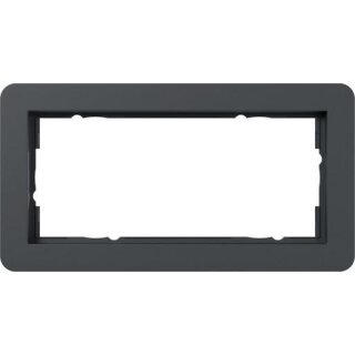 1002152 Abdeckrahmen 2f o.M. Gira E1 Anthrazit