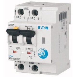 Eaton Electric AFDD-40/2/B/003-F Brandschutzschalter, 2p,...
