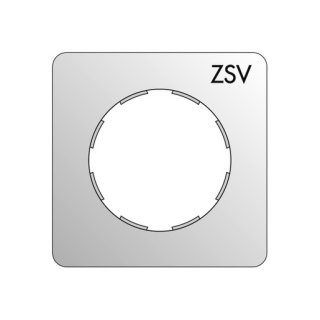 Elso 223108 Zentralplatte für Steckdose bedruckt ZSV...