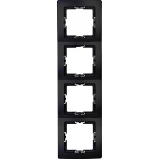 308750003 HK05 - Abdeckrahmen 4-fach, Farbe: schwarz matt
